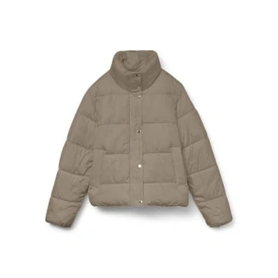 Imagen de VERO MODA Vmmaggy Ga Boo Chaqueta Corta Acolchada, Silver Mink, S para Mujer