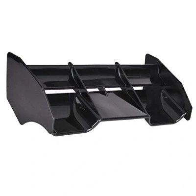 Imagen de KEEDA 1/8 RC Car Plastic Tail Wing Body Shell Rear for Scale Short Course Truck Off Road Racing Buggy Model (negro)