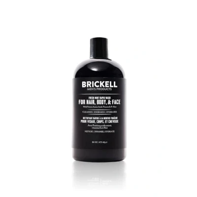 Imagen de Brickell Men&#039;s Products Gel de Ducha Todo en Uno Limpiador Corporal Natural 3 1 y Orgánico para Hombres (Aroma Menta Fresca) 473 ml