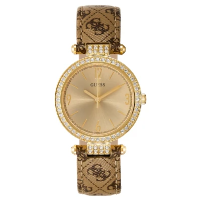Imagen de Guess Ladies Reloj goldcoloured/brown, Mujer, Talla: One Size, Gold coloured/brown