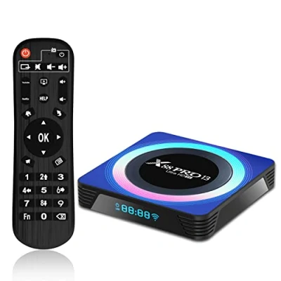 Imagen de Android TV Box 13.0, X88 Pro 13 4GB RAM 64GB ROM RK3528 Quad Core Cortex A53 CPU, 2.4Ghz/5Ghz Dual Band Wifi6 8K/4K Resolución Ultra HD Bluetooth 5.0 Decodificador,2gb+16gb