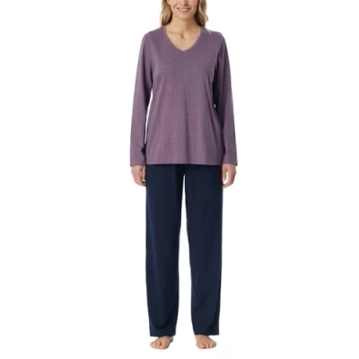 Imagen de Schiesser SET Pijama Malve dunkelblau, Mujer, Talla: 38, dunkelblau
