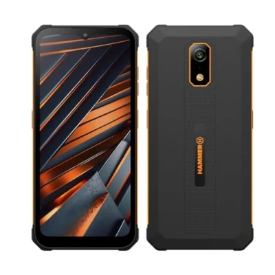 Imagen de Smartphone Hammer Iron Va sin Contrato, Resistente al Agua, Dual SIM, Potente batería de 6500 mAh, 64GB + 4GB RAM, Android 14, cámara 13 Mpx con Sensor visión Nocturna IP69, 300 Horas en Espera
