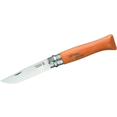 Imagen de Opinel Blade No.9 VRN Cuchillo de Bloqueo Hoja Carbono, Color marrón, 9 cm