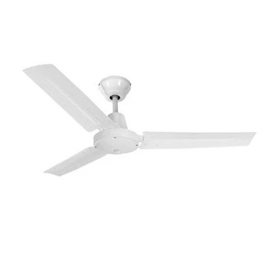 Imagen de Ventilador De Techo Modelo Industrial Blanco Potencia 60w Aspas Ø140cm Con Controlador Pared Edm