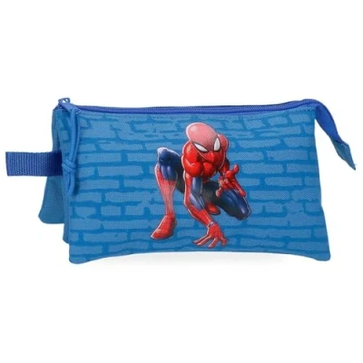 Imagen de Joumma Marvel Spiderman Vigilante Estuche Triple Azul 22x12x5 cms Poliéster 1,32L
