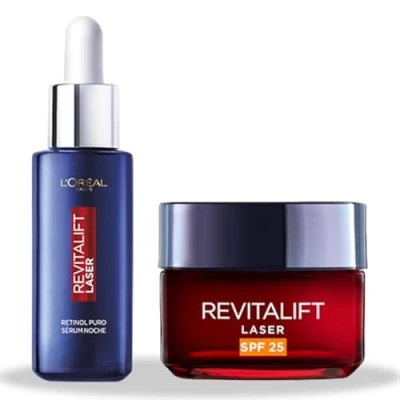 Imagen de L&#039;Oréal Paris Rutina Revitalift Laser Serum Retinol + Crema SPF, Versión actual