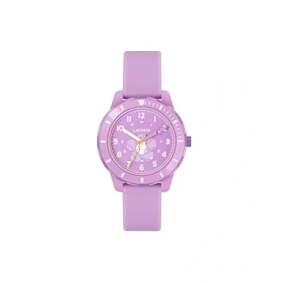 Imagen de Lacoste Reloj Analógico de Cuarzo para Niños Colección Mini Tennis Collection con Correa en Silicona Púrpura, 2030062