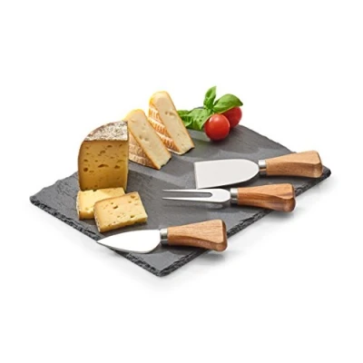 Imagen de Zeller 25594 Juego de Servir Queso, Acero Inoxidable, Negro