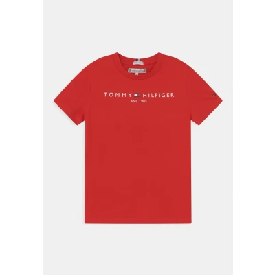 Imagen de Tommy Hilfiger Essential TEE Camiseta estampada para niños, Talla: 6 9m, Deep crimson