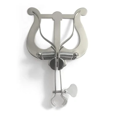 Imagen de Lira Trompa Atriles de Marcha Soundman Lyra Lyre French Horn Trompas Niquel