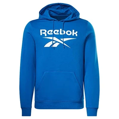 Imagen de Reebok Identity Stacked LOGO Jersey con capucha, Hombre, Talla: XS, Vector blue