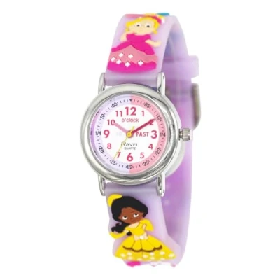 Imagen de Ravel Niños aprendiendo el Reloj del Tiempo Cuarzo Analógico R1513.97 Vida Silvestre Verde