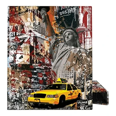 Imagen de Grafoplás 88142646. Carpeta con Anillas, A4, 4 Anillas Mixtas 25mm, Colección Grunge Cities, New York, Certificado FSC