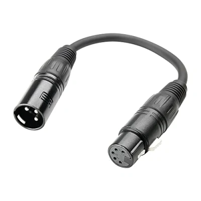 Imagen de Adam Hall Cables 3 STAR DHM 0020 Adaptador DMX de XLR 5 Pines hembra a macho 0,2 m