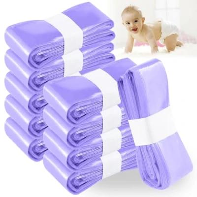 Imagen de YAMAIDUO 10 Recambios Contenedor de Pañales, Papelera Pañales Bebe 4 Capas Engrosadas, Bolsas Compatibles con AngelCare, Litter Locker (Compatible Todos）