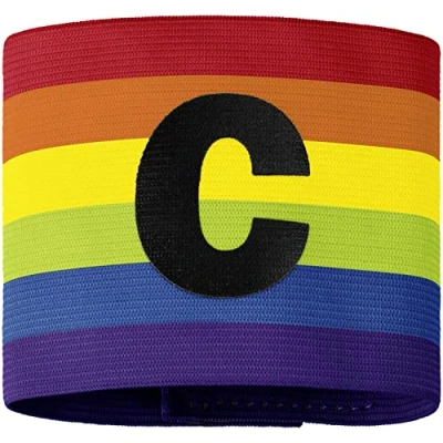 Imagen de JAKO Brazalete de capitán Unisex Arco Iris S M