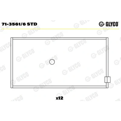 Imagen de GLYCO 71 3561/6 STD Casquillos de Biela