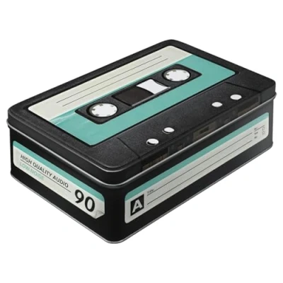 Imagen de Nostalgic Art Wave 30714 Retro Cassette Storage Tin, Flat