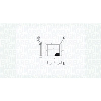 Imagen de MAGNETI MARELLI 350218425000 Radiador de Calefaccion FORD: Focus 2, 2 Limousine, VOLVO: V50