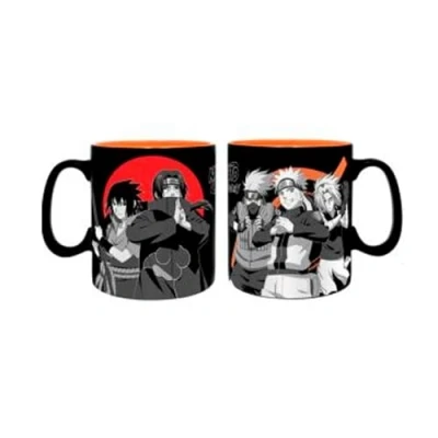 Imagen de ABYSTYLE NARUTO SHIPPUDEN Taza 460 ml Grupo negro y blanco