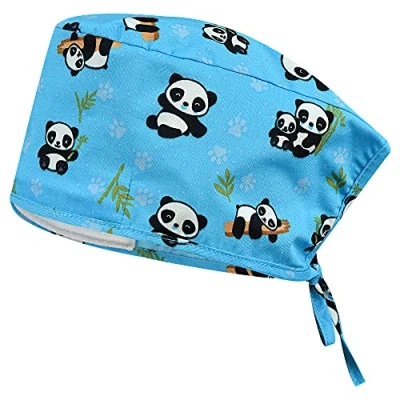 Imagen de B well Gorro quirúrgico para Enfermeras, médicos, Dentistas, farmacéuticos, Veterinarios, Personal médico, Color Azul, Talla única