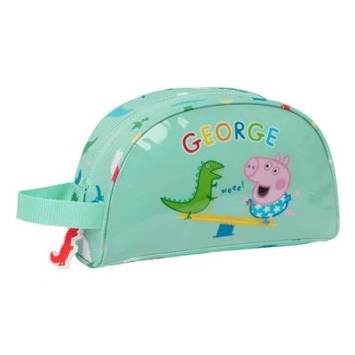 Imagen de Safta George Neceser Grande Niño, Infantil, Adaptable a Carro, Ideal para Niños de 5 14 Años, Cómodo y Versátil, Calidad Resistencia, 26x16x9 cm, Color Verde Menta