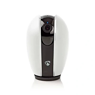 Imagen de NEDIS Cámara de Interior SmartLife Wi Fi Full HD 1080p Inclinación Almacenamiento en la Nube (Opcional) / microSD (no incluida) Visión Nocturna Androidâ„¢ iOS Blanco/Gris Oscuro