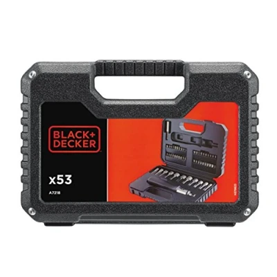 Imagen de BLACK+DECKER A7218 Kit de 53 Piezas para atornillar con Atornillador carraca