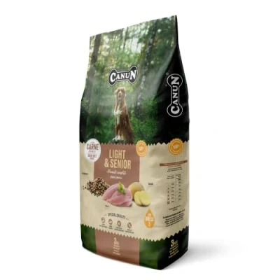 Imagen de Pienso para Perros Senior o con sobrepeso Pollo Fresco Sin Cereales Alimento seco 3 kg Canun Fresh Ligth&amp;Senior