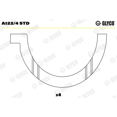 Imagen de GLYCO A122/4 STD Disco distanciador, cigüeñal