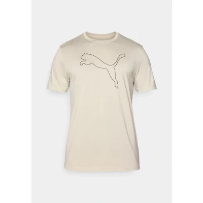 Imagen de PUMA M TAD Essential Heather Cat tee (CF Large Cat), Camisetas Unisex Adulto, Desert Dust Heather,