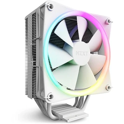 Imagen de NZXT T120 CPU Air Cooler RC TN120 W1 Enfriador líquido de Tubos cobre conductivos Rodamientos dinámicos fluidos Compatibilidad con AMD e Intel Blanco
