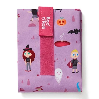 Imagen de Roll&#039;eat ® Bolsa Merienda, Porta Bocadillos con Envoltorio Reutilizable, Alimentos Ecológico sin BPA, de Tela, Color Fantasy Boc&#039;n&#039;Roll Kids