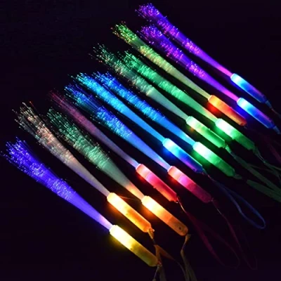 Imagen de M.best 12 varillas luminosas para fiestas, 3 modos de luz LED intermitente, varitas brillantes recuerdos fiesta