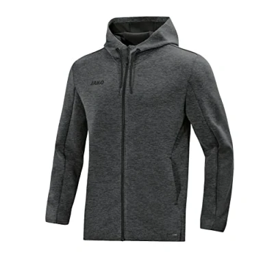 Imagen de JAKO Premium Basics Chaqueta con capucha para Hombre, Unzutreffend, Evergreen, capucha, color gris antracita, tamaño medium