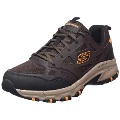 Imagen de Skechers Hillcrest, Zapatillas Hombre, Brown Leather/Mesh/Synthetic/Trim, 43 EU