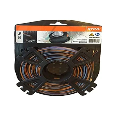 Imagen de Stihl 00009304305 Hilos de Corte en Cruz con Porcentaje Carbono, Naranja, 3.0mm / 43m