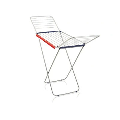 Imagen de Leifheit tendedero con alas Classic Siena 200 Easy Aluminium, de ropa plegable para prendas grandes y pequeñas, estable exterior e interior, 20 m longitud tendido.