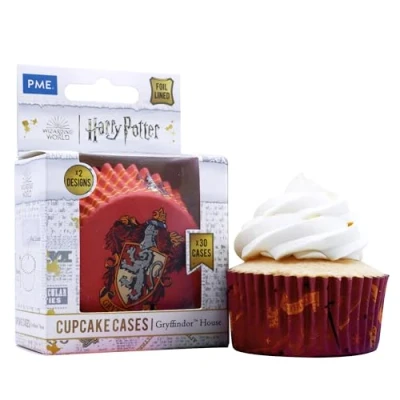 Imagen de PME Harry Potter Cápsulas para Cupcakes Forradas de Aluminio, Set 30, Gryffindor