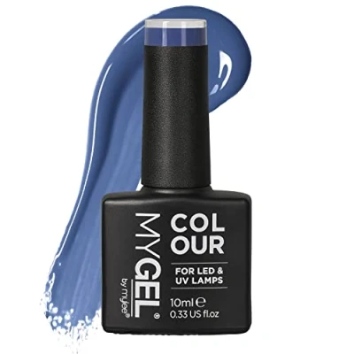 Imagen de MYLEE Esmalte de Uñas en Gel Semipermanente 10 ml [Monday Blue ] UV/LED Nail Art Manicure Pedicure para Uso Profesional y Doméstico Larga Duración Fácil Aplicar