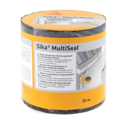 Imagen de Sika Banda autoadhesiva bituminosa Multiseal Gris Soporte múltiple Para reparación de cubiertas y fisuras en edificios 10m x 150mm