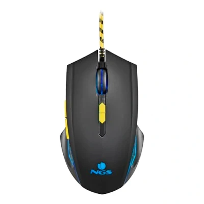 Imagen de NGS GMX 123 Ratón Gaming con Cable USB e Iluminación LED, 6 Botones, Sensor Óptico Ajustable, Compatible PC y Portátiles/PS/Xbox/Nintendo Switch/Tablets/Teléfonos, Precisión Control, Negro