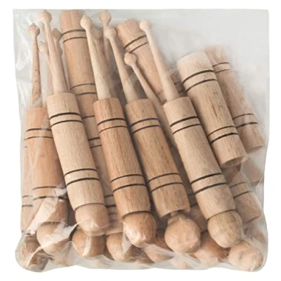 Imagen de Badajo en una bolsa de 20 (10x juego 2) madera artesanía tradicional