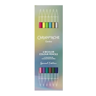 Imagen de Caran d&#039;Ache Pack de 6 lápices bicolor CLAIM YOUR STYLE Edición especial/ref. 1284.506