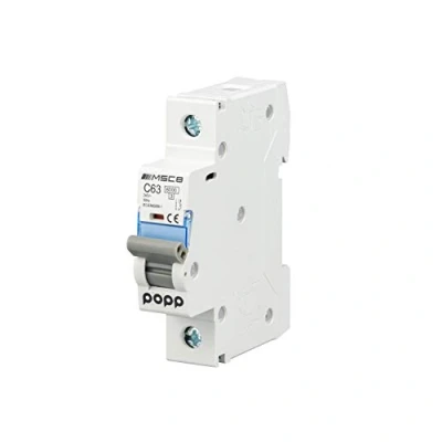 Imagen de POPP® Interruptor Automático Magnetotérmico industrial CURVA C 1P 2P 3P + 6A 10A 16A 20A 25A 32A 40A 50A 63A (1P, 63A)