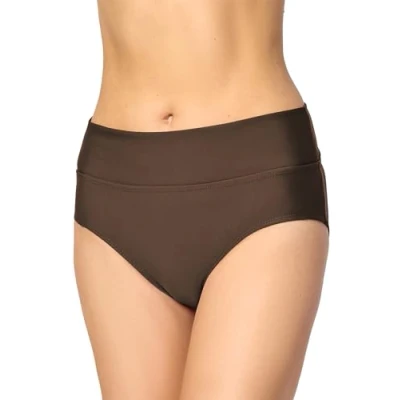 Imagen de Merry Style Bragas para Mujer Culote de Bikini Parte Abajo Traje Baño Pantalones Cortos natación Tangas Braguitas Cintura Media Mujeres MSVR5 (Marrón (8157), 38)