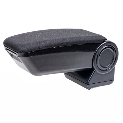 Imagen de RATI ARMSTER 3 Reposabrazos compatible con FIAT 500 2016 [negro,tela] Apoyabrazos central reequipable compartimento portaobjetos