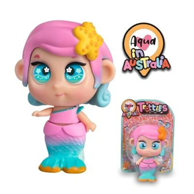 Imagen de Trotties Mini Ojos Emoji Aqua, muñeca con cambiantes para niños y +3 años Famosa (TFT22000)