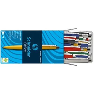 Imagen de Schneider 132910 Surtido de 20 bolígrafos, tinta azul, multicolor